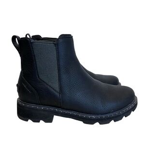 Sorel - Lennox Chelsea waterproof leather boots in black - 9